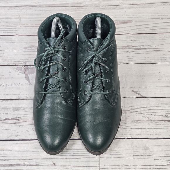 Vintage West 31 St Boots Green Ankle 5 Eyelet Lace Up Size 7.5 - Picture 3 of 7